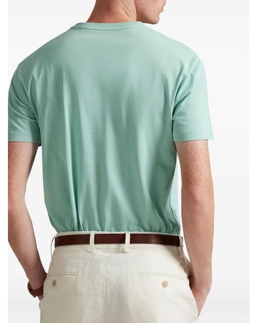 Polo Ralph Lauren Green Custom Slim Fit Jersey T-Shirt for men