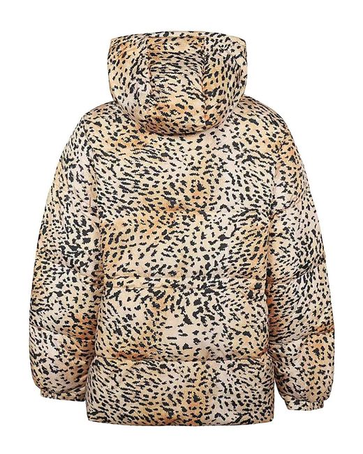Pyrenex Natural Hooded Leopard-Print Jacket
