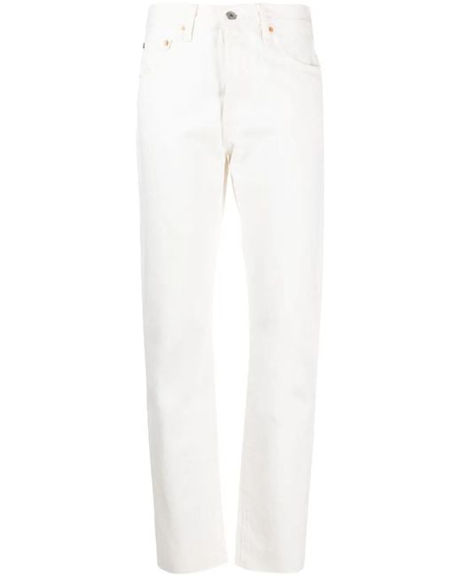 Levi's White 501 Jeans For