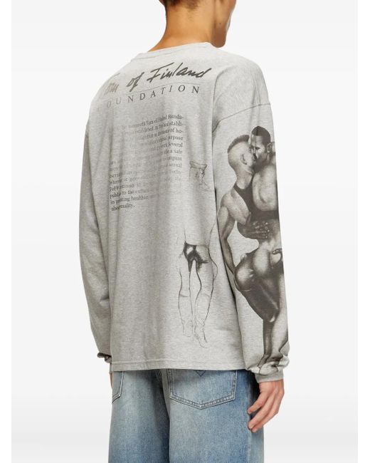 DIESEL White X Tom Of Finland Foundation Box Sweatshirt