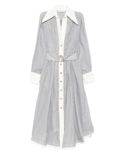 Zimmermann Blousejurk Met Ceintuur in het White