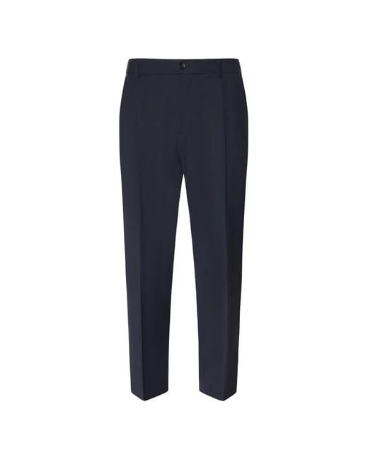 BE ABLE Blue New Riccardo Buttonned Trousers for men