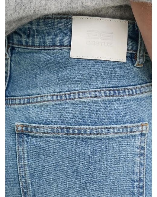 Gestuz Blue Wide-Leg Jeans