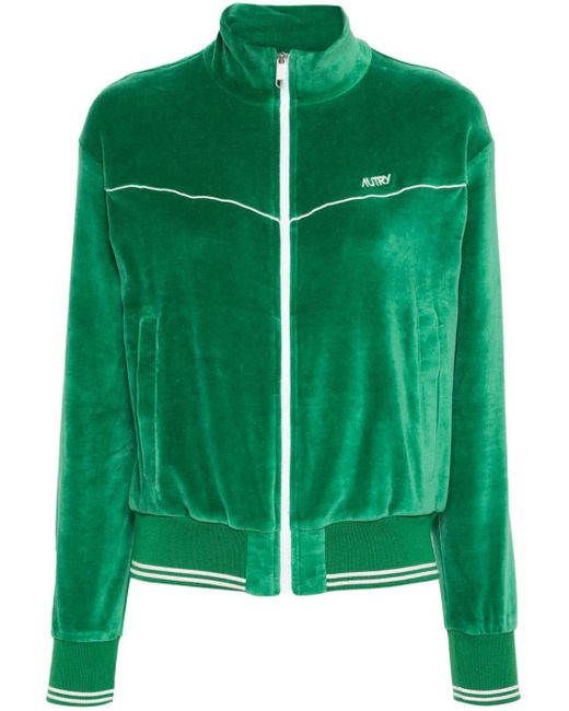 Autry Green Chenille Zip-Up Sweatshirt