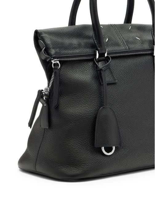 Maison Margiela Black Medium 5Ac Soft Tote Bag
