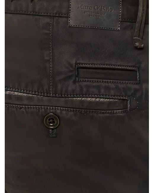 Marc O' Polo Black Logo-Label Trousers for men