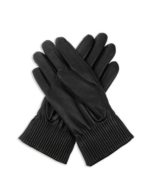 Canada Goose Black Ribbed-Cuff Gloves