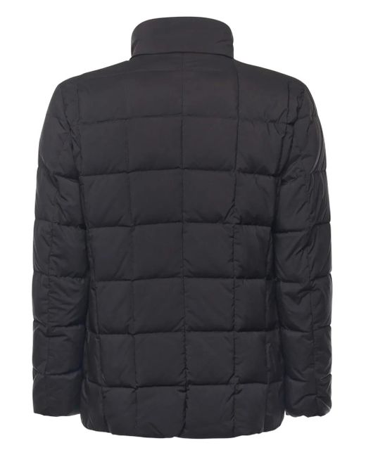 Fay Blue Quilted Zipped Jacket for men