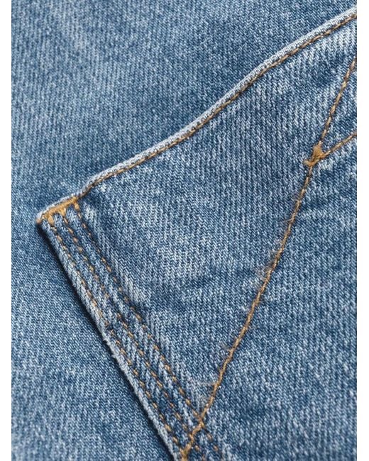 Stella McCartney Blue Belted Denim Shirt Dress