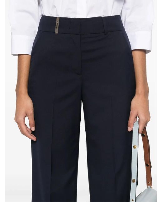 Peserico Straight Broek in het Blue