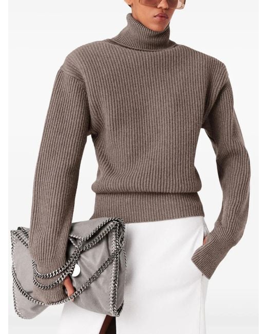 Stella McCartney Gray Long-Sleeve Turtleneck Jumper