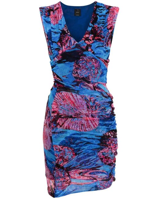 Pinko Blue Antinoo Kleid mit Print