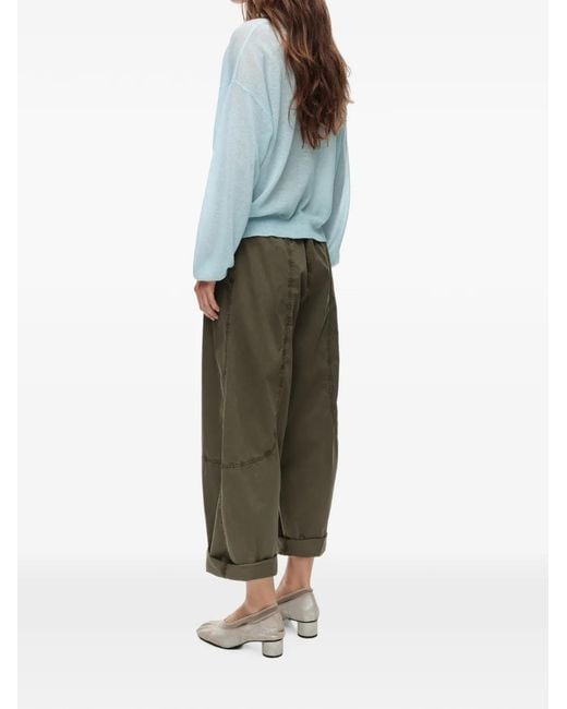 Bimba Y Lola Blue Light Wool V-Neck Sweater