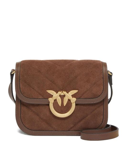 Pinko Brown 'Love Box Bag' Crossbody Bag