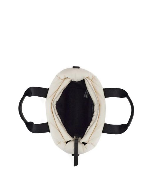 Moncler White Caradoc Padded Top-Handle Shoulder Bag