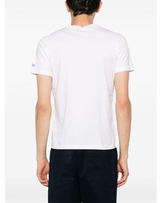 メンズ Mc2 Saint Barth Portofino Tシャツ White