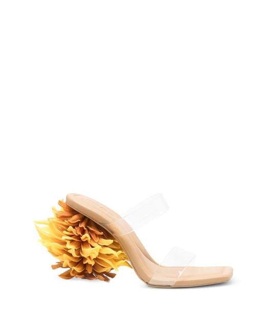 Cult Gaia Metallic Open-Toe High Heels Kiera Marig