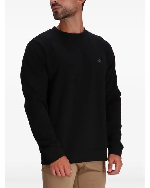 Boss Black Logo-Patch Crew-Neck Sweatshirt for men