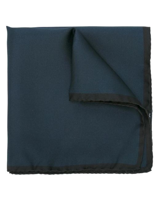 Dolce & Gabbana Blue Crown-Motif Silk Pocket Square for men