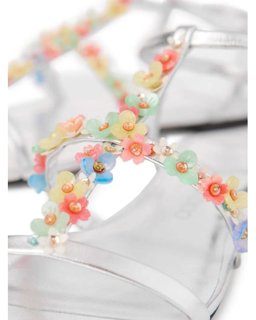 Jimmy Choo White Gwyn/Daisy Sandals