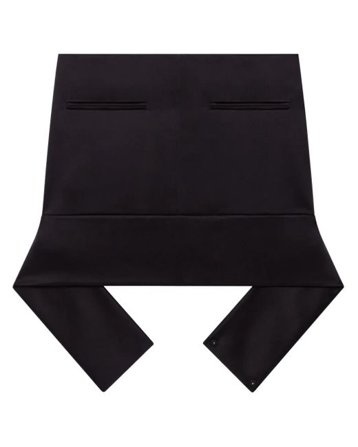 Courreges Mini-Rok Met Ceintuur in het Black
