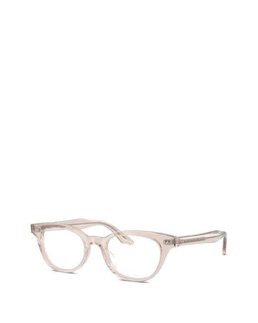 Oliver Peoples White Patterned Square-Frame Glasses
