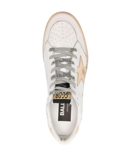 Golden Goose Deluxe Brand White Ballstar Sneakers