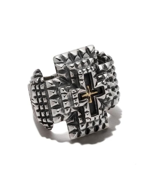 Anello Roots Of The Cross di Natural Instinct in Metallic da Uomo