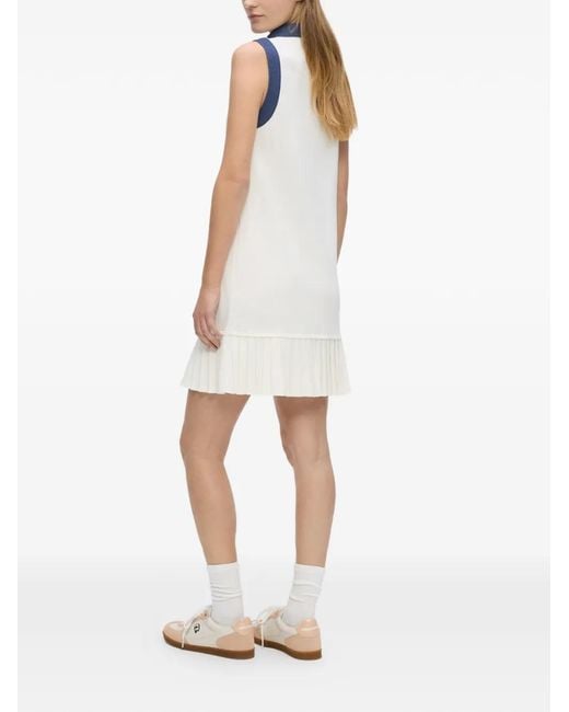 Karl Lagerfeld White Ikon Denim Detail Knit Dress