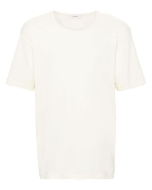 Camiseta con cuello redondo Lemaire de hombre de color White