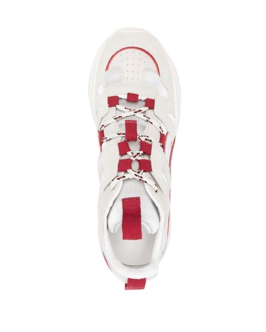 Isabel Marant White Kindsay Leather Sneakers