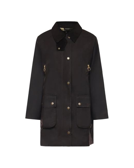 Barbour Black Single-Breasted Coat