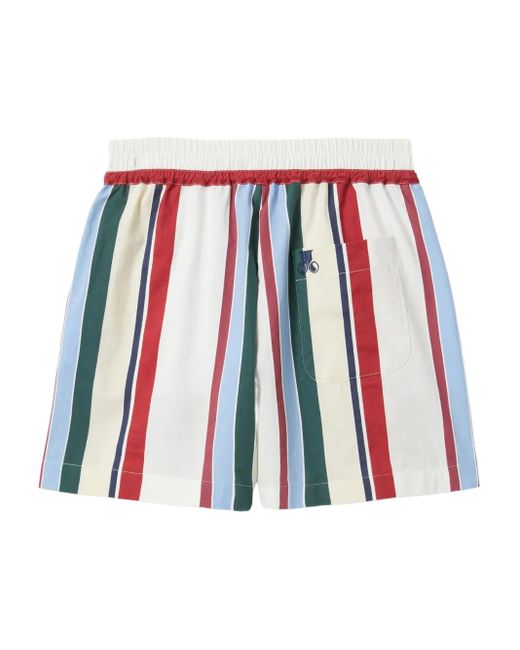 LaDoubleJ Gestreepte Shorts in het Red