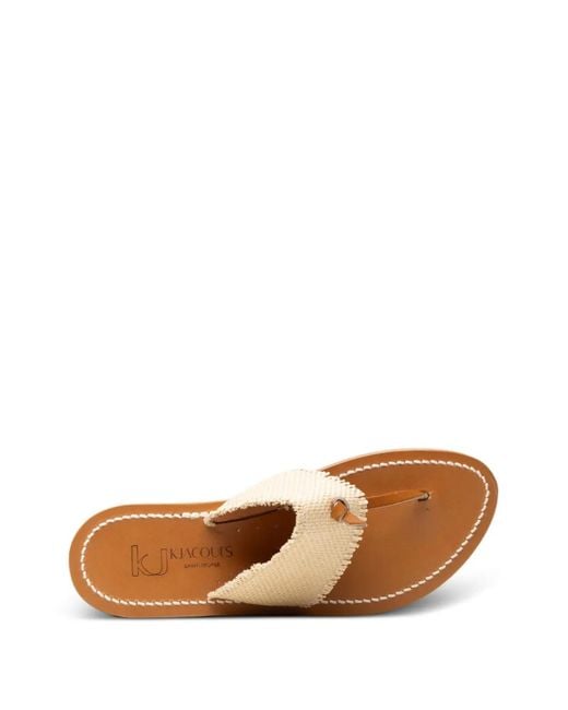 K. Jacques Natural Wouri Woven Sandals
