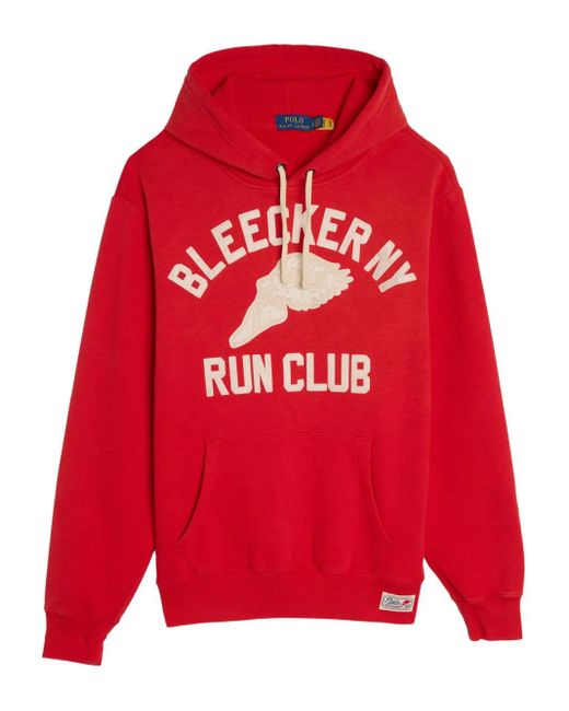 Polo Ralph Lauren Red Polo Run Club Hoodie for men