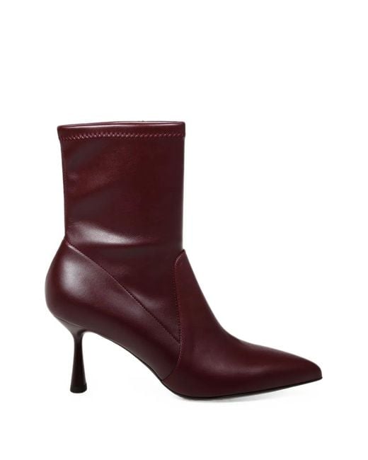 Sergio Levantesi Purple Janet Pointed-Toe Ankle Boots