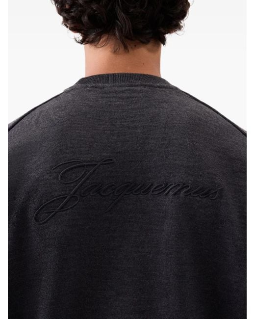 Jacquemus Besticktes Le Brode Sweatshirt in Blue für Herren