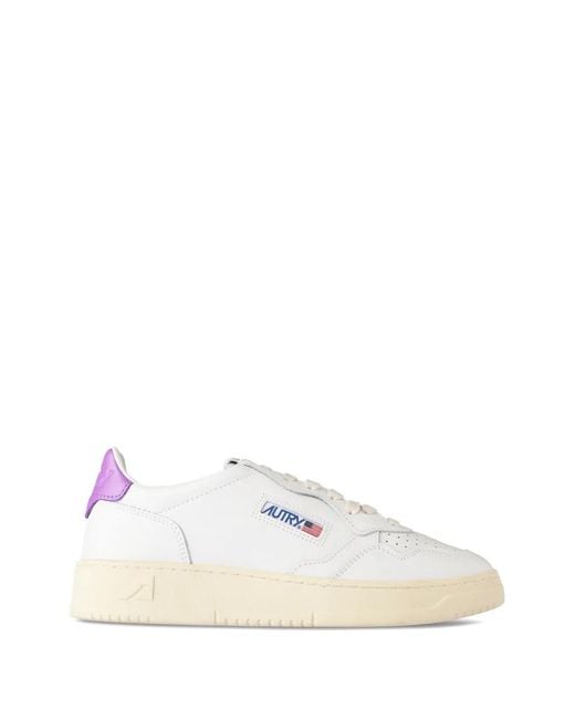 Autry White Leather Sneakers for men
