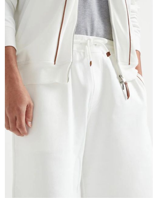 Brunello Cucinelli Shorts Mit Aufgesetzten Taschen in White für Herren
