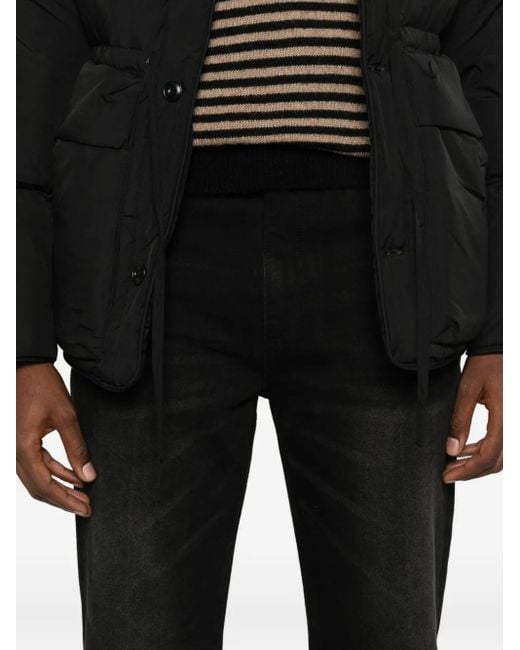 TONYWACK Black Faded-Effect Jeans for men