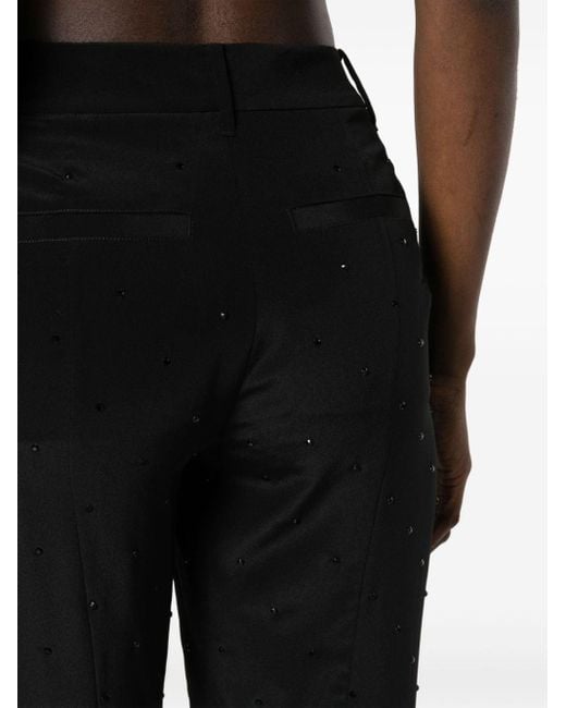 Zadig & Voltaire Black Poxy Slim-fit Silk Trousers