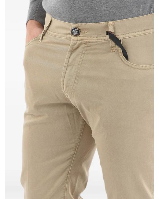 Corneliani Natural Lazise Cotton Trousers for men