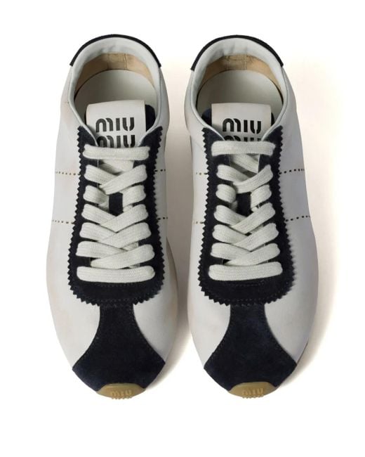 Zapatillas Plume Miu Miu de color White