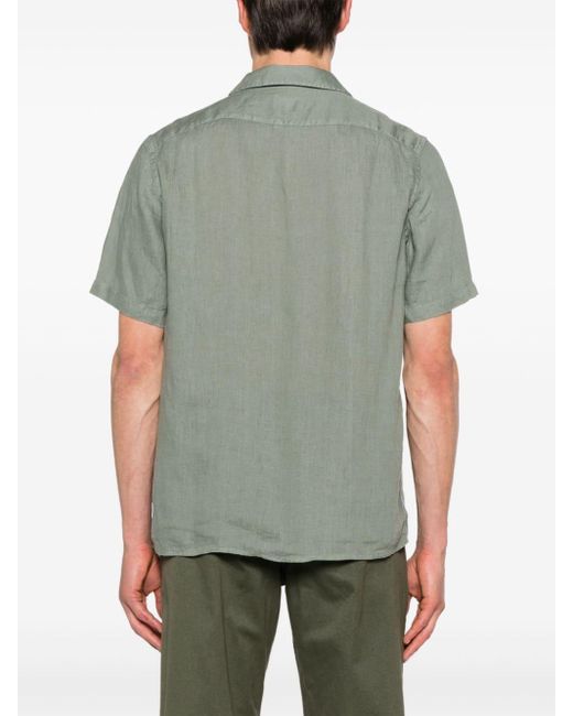 PS by Paul Smith Green Sleeveless Linen Shirt for men