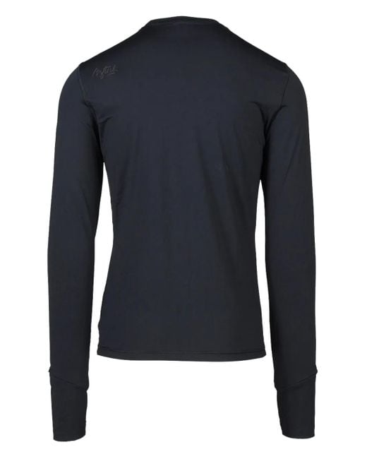 Aztech Mountain Blue Logo-Print Ski T-Shirt for men