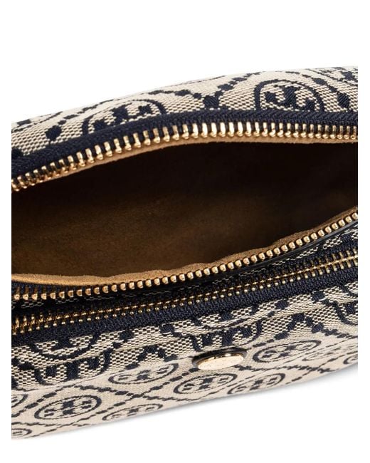 Tory Burch Blue T Monogram Mini Belt Bag