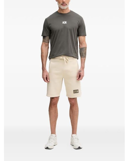 ARMANI EXCHANGE Natural Logo-Print Short-Sleeve T-Shirt for men