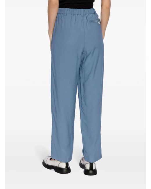 KENZO Blue Straight-Leg Trousers
