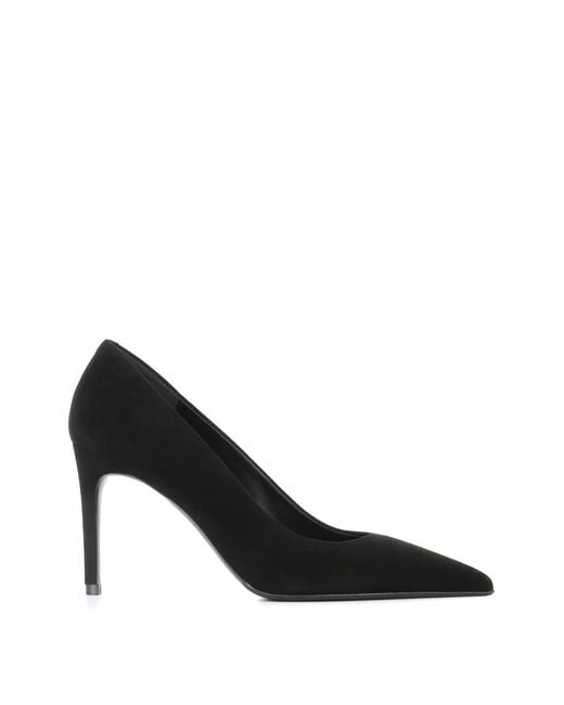 Sergio Levantesi Black Dusy Pointed-Toe Pumps