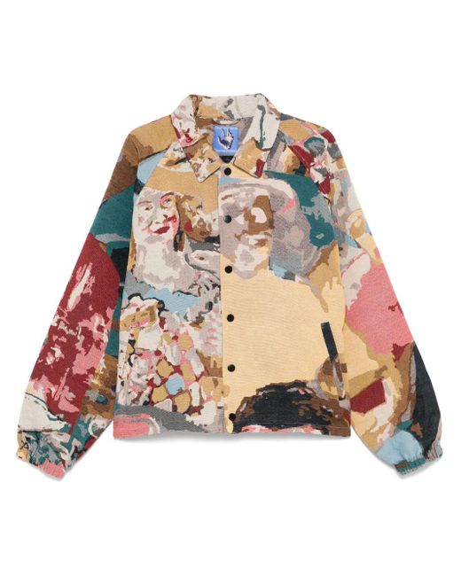 Kidsuper Natural Patterned-Jacquard Jacket for men